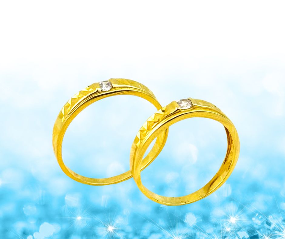 nhẫn cặp vàng 610 9p8