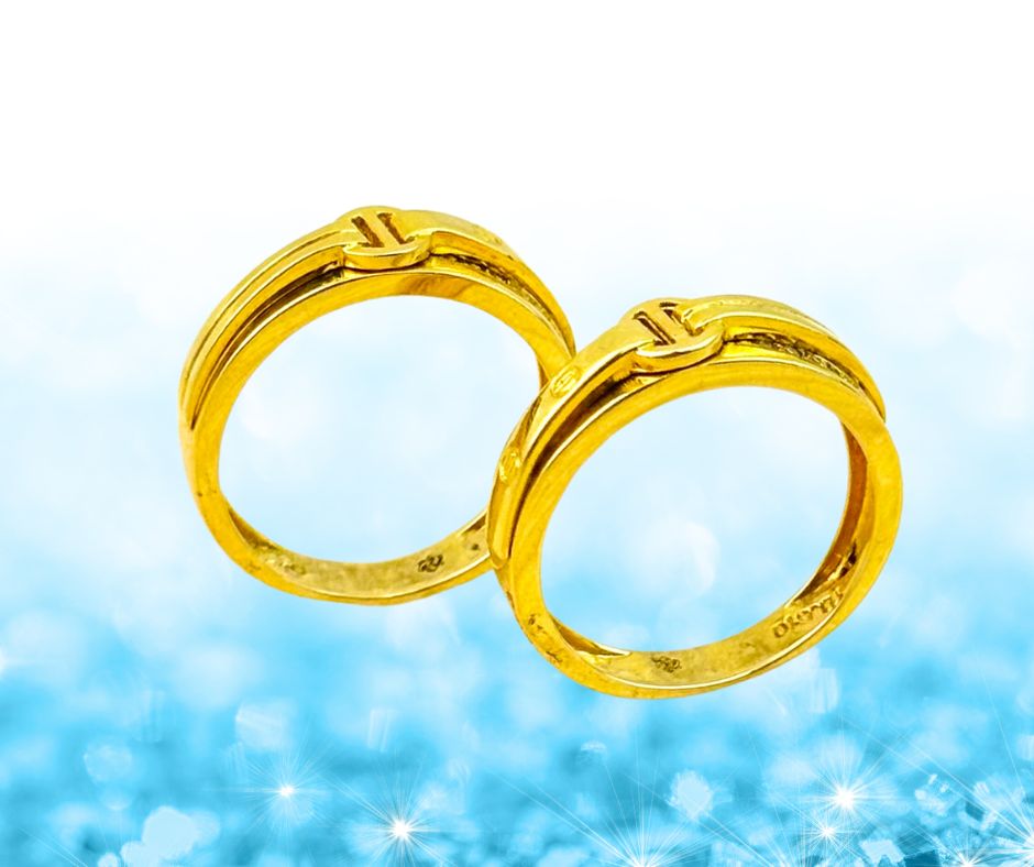 nhẫn cặp vàng 610 1c3