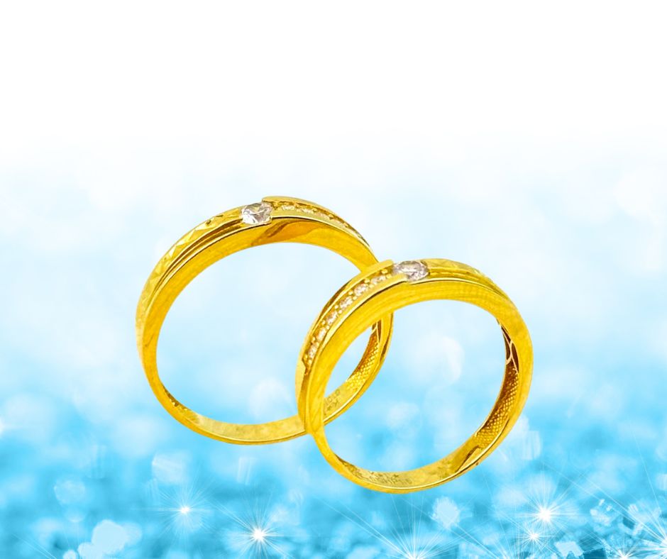 nhẫn cặp vàng 610 2c