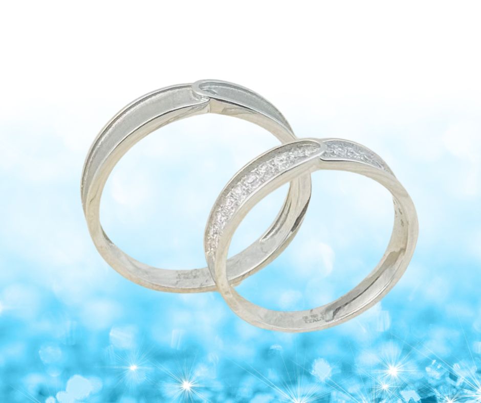 nhẫn cặp vàng 750 5g16